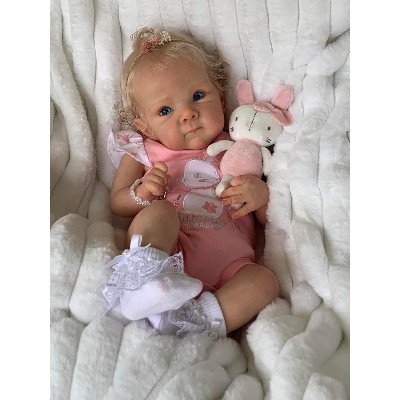 NPK 45 cm Realistyczna Lalka Niemowlęca Miękka Dotyku Reborn Baby Bettie Skórą 3D Ręcznie Malowanymi Włosami Wężyka Wielowarstwowym Malowaniem Przytulanka