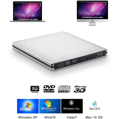 Zewnętrzna nagrywarka Bluray USB 30 odtwarzacz optyczny BDRE nagrywarka 3D BDROM czytnik BluRay odtwarzacz Bluray nagrywarka DVD do laptopakomputera stacjonarnego