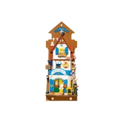 Składany Drewniany Model Puzzle 3D Domek na Wyspie Marzeń