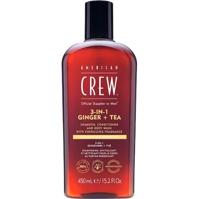 American Crew Pielęgnacja włosów ciała 3in1 Ginger Tea Shampoo Conditioner and Body Wash Szampony Male 450 ml