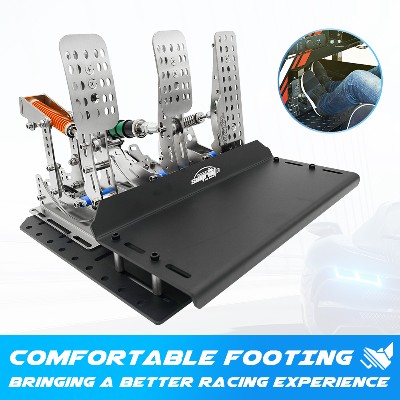 SimRuito Sim Racing pedały LoadCell 3mm stal nierdzewna symulator wyścigów pedały kokpitu do gier komputerowych pedał biegów do koła