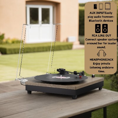 Przenośna walizka audio MAIO Record Player wbudowanymi głośnikami 3stopniową prędkością obrotów winylu