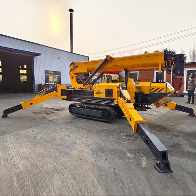 Dostosowany 3tonowy teleskopowy dźwig hydrauliczny budowlany mobilny dźwig pająkowy mini dźwig gąsienicowy pająkowy