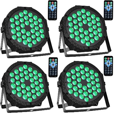 SZT 36 LED Pełnokolorowe Płaskie Światła Par Efekt Świetlny RGB 3w1 DMX 512 DJ Disco Impreza Świąteczna Boże Narodzenie Klub Wesele Pokaz Świetlny