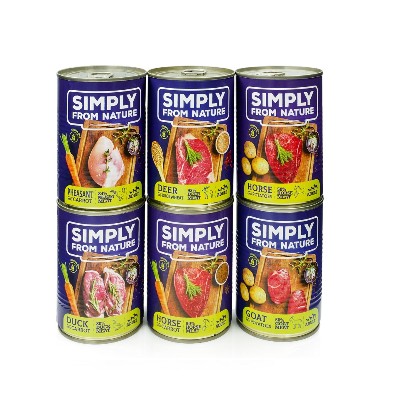 SIMPLY FROM NATURE Mokra karma dla psa mix smaków 30 400g