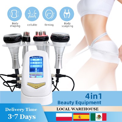 AOKO Urządzenie do Kavitacji Ultradźwiękowej 40K Modelowanie Sylwetki Odchudzanie Multipolarowa Pielęgnacja Twarzy Ujędrnianie Lifting Skóry