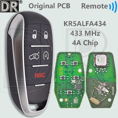 DR oryginalna płytka drukowana FCCIDKR5ALFA434 4A Chip 433MHz zbliżeniowy inteligentny klucz zdalnego sterowania do samochodu Alfa Romeo Giulia Stelvio