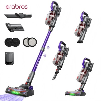 Odkurzacz bezprzewodowy Erabros EV3 moc ssania 450W 60Kpa 60 minut pracy bezprzewodowego odkurzacz ręczny inteligentny dom pojemnik na kurz tryby ssania