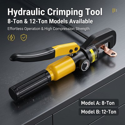 Zaciskarka hydrauliczna 46101625355070mm² domowe narzędzie hydrauliczne do zaciskania szczypce do zaciskania kabli DIY bezprzewodowa prasa hydrauliczna
