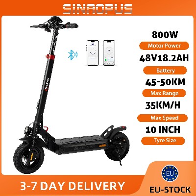Hulajnoga elektryczna Sinaopus 800W 48V182Ah wyświetlaczem LCD oponami terenowymi 10 cali składana amortyzacją
