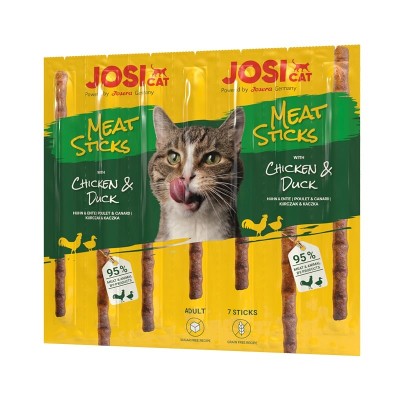 JOSERA JosiCat Meat Sticks pałeczki kurczakiem kaczką dla kota 48x35g