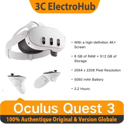 Wirtualny zestaw VR Allinone Oculus Quest ekranem 4K High Definition GB RAM 512 GB pamięci rozwiązał problem