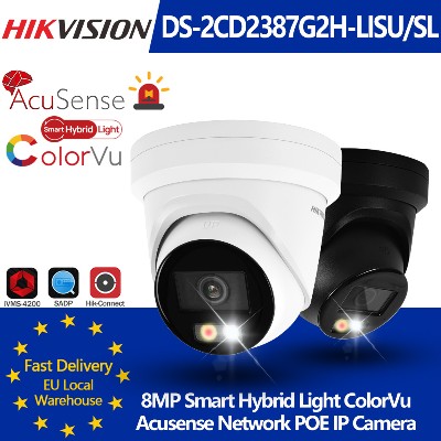 Kamera IP Hikvision DS2CD2387G2HLISUSL 8MP 4K Acusense Smart Hybrid Light ColorVu POE aktywną proaktywną ochroną dwukierunkowym audio