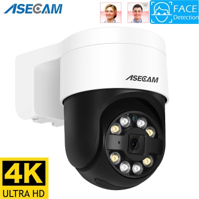 Kamera IP 8MP 4K PTZ Wykrywanie twarzy Audio POE Zewnętrzna kamera H265 Onvif CCTV RTSP Kolorowa kamera noktowizyjna AI Street Security Camera Xmeye