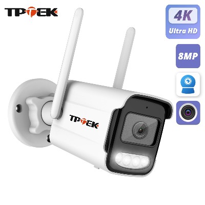 Kamera IP 4K 8MP Zewnętrzna kamera bezpieczeństwa WiFi Bezprzewodowy nadzór Wi Fi Bullet Wodoodporna kamera IP Video Home Camara CamHi CamHipro