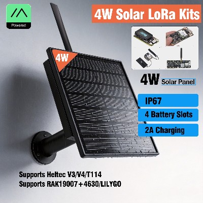 Panel słoneczny DIY 4W 868 915Mhz Bateria Zewnętrzny Wodoodporny Heltec LoRaWAN Meshtastic APP Dla RAK4631 LILYGO ESP32 Arduino LoRa IoT