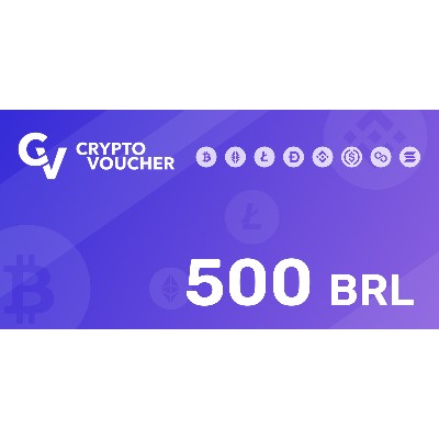Crypto Voucher Gift Card 500 BRL