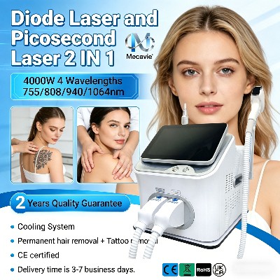 Urządzenie do depilacji laserowej Soprano 5000W 808 laserem diodowym laserem pikosekundowym do usuwania tatuaży trwałej depilacji