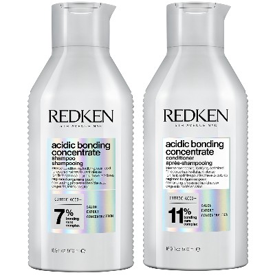 Redken Acidic Bonding Concentrate Shampoo and Conditioner 500ml Bond Repair Supersize Bundle
