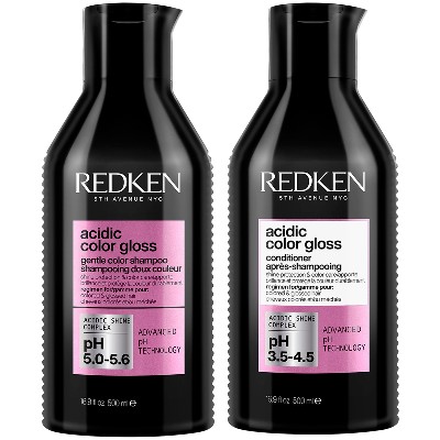 Redken Acidic Color Gloss SulphateFree Shampoo and Conditioner 500ml Colour Protection Routine for GlassLike Shine Bundle
