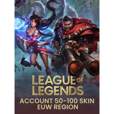 League of Legends Account 50100 Skins EUW server PC League of Legends Account GLOBAL