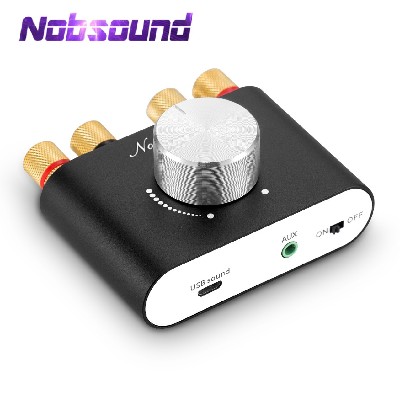 Nobsound Mini Bluetooth 50 TPA3116 wzmacniacz cyfrowy Hifi Stereo odbiornik audio wzmacniacz mocy 50W 50W samochodowe wzmacniacze dźwięku