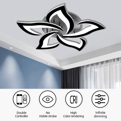 Lampa sufitowa LED CHEGIT 51014Żarówkowa sterowana aplikacją wisząca lampa ciepłym białym światłem do salonów sypialni