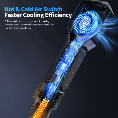 FNIRSI SAG55 550W Cyfrowa opalarka podstawką opalarka LCD do napraw BGA