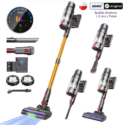 Armo V22 55kPa 600W Power Odkurzacz ręczny Odkurzacz bezprzewodowy Smart Home LED wyświetlacz Odkurzacz wymienna bateria