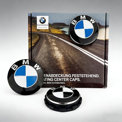 sztzestaw 68MM 56MM NiebieskoBiałe Pływające Kołpaki Centralne Felg Akcesoria Samochodowe do BMW G11 G12 G30 G31 G32 G38 G08 G05 F46 F49 F39 F90