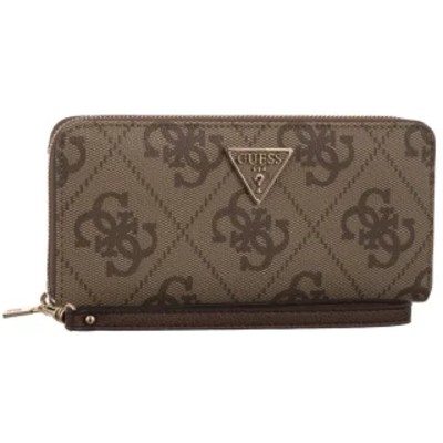 Portfel Laurel II Slg Large Zip Around SWSO74 59146 Latte LogoBrown GU860b Guess