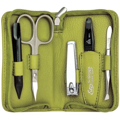 ERBE Etui do manikiru zapinane na zamek 5częściowe Akcesoria paznokci Unisex