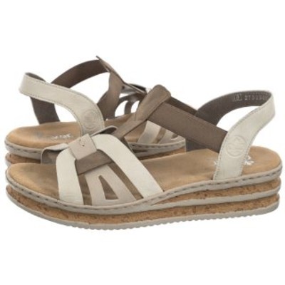 Sandały 6291822 Beige Combination RI30b Rieker