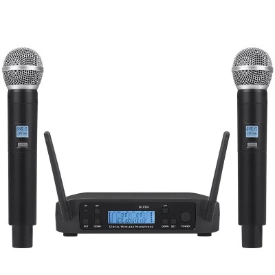 Profesjonalny bezprzewodowy system mikrofonowy GLXD4 podwójny mikrofon ręczny 58 do występów scenicznych UHF dynamiczny kanały 640690Mhz