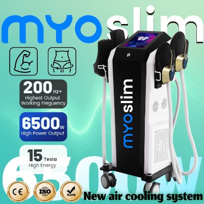 Myoslim PRO EMS Urządzenie do Modelowania Sylwetki 15 Tesl 6500W Hiemt Odchudzanie RF Wyszczuplanie Ciała Stymulacja Mięśni Profesjonalne Urządzenie EMS