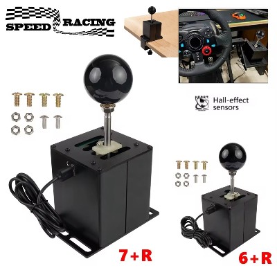 Symulator USB Shifter czujnik Halla dla Logitech G29G25G27G920 T300RSGT dźwignia zmiany biegów dla ETS2 WRC PC Sim gry wyścigowe 6R7R