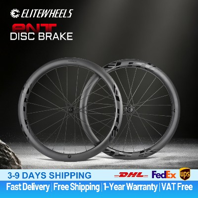 ELITEWHEELS Karbonowe Koła Szosowe Hamulcami Tarczowymi 700c Zestaw Kołowy ENT UCI Quality Center Lock do Kolarstwa Szosowego