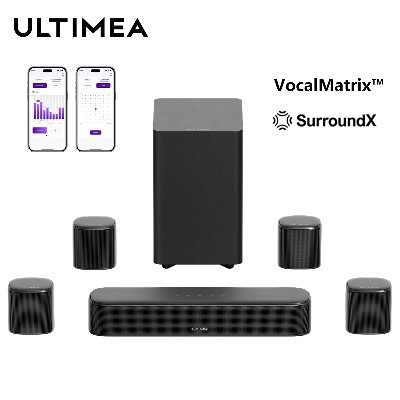 ULTIMEA 71kanałowy soundbar subwooferem soundbar do kina domowego głośnikami surround wirtualny system dźwięku surround do telewizora
