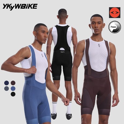 Męskie spodenki rowerowe podkładką YKYWBIKE włoska technologia Elastic Interface 7godzinna wkładka profesjonalne spodenki rowerowe spodenki rowerowe na szosę