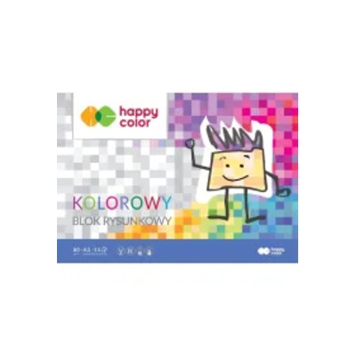 Blok rysunkowy kolorowy A3 80g Happy Color