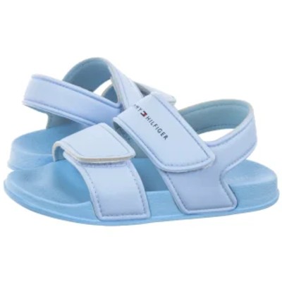 Sandałki Velcro Sandal Light Blue T1X2339131172 812 TH1307b Tommy Hilfiger