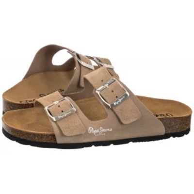 Klapki Oban Suede Pop White PLS80009 812 PE40a Pepe Jeans