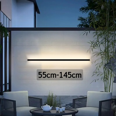 Lampa Ścienna LED IP65 Ogrodowa AC Długa Lampa Ścienna Zewnętrzna Wodoodporna Nowoczesna Długa Listwa 85256V Dekoracja Zewnętrzna