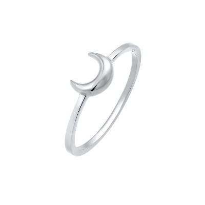 Elli Damski półksiężyc Astro Basic Trend pozłacanego srebra próby 925 Sterling Silver Pierścionki ct