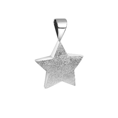 Nenalina Damski wisior gwiazda matowa ze srebra próby 925 Sterling Silver Łańcuszki zawieszki ct