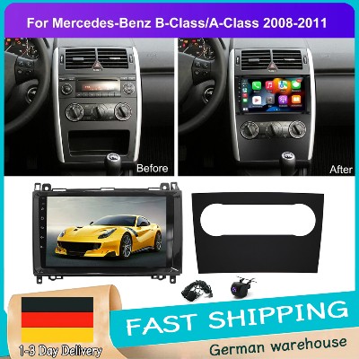Nawigacja samochodowa Androidem 14 9calowy ekran kompatybilny CarPlayAndroid Auto232GAHD pasuje do MercedesBenz Klasy AB W169 W245