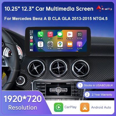 Radio samochodowe ekranem dotykowym do Mercedes Benz Klasy AB W176 CLA GLA W246 NTG45 Multimedia GPS Carplay Android Auto Odtwarzacz Samochodowy