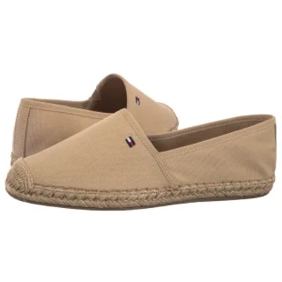 Espadryle Flag Canvas Espadrille Clayed Pebble FW0FW08541 AB3 TH1264g Tommy Hilfiger