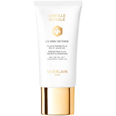 Guerlain Abeille Royale UV Skin Defense Fluid ochronny nadający skórze młodzieńcze rozświetlenie SPF 50 PA Ochrona przeciwsłoneczna 50 ml
