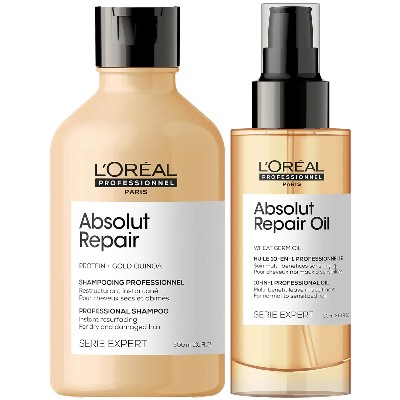 LOréal Professionnel Absolut Repair Oil and Shampoo Bundle